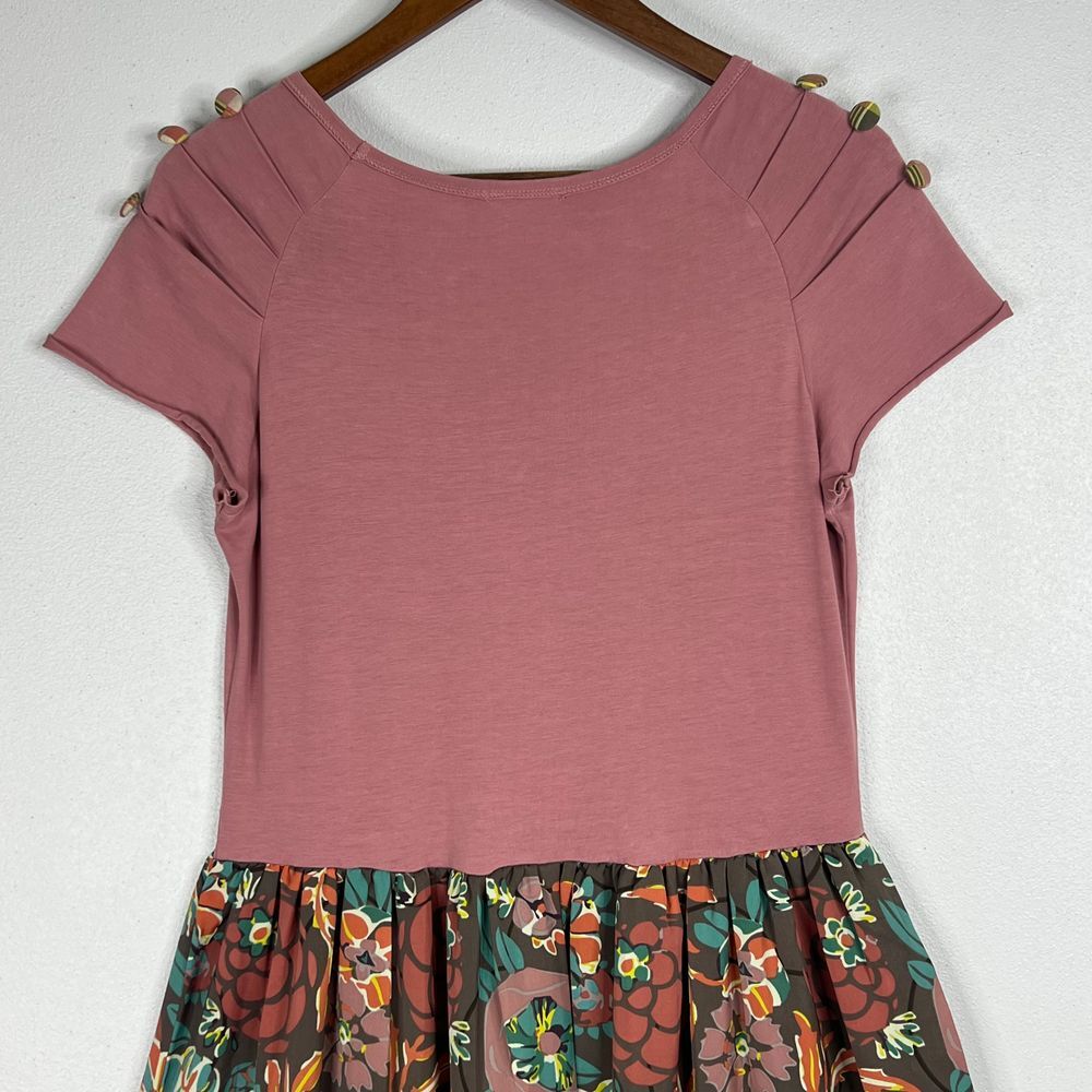 Matilda Jane Mauve Top with Teal & Brown Floral Midi Skirt - Picture 8 of 14